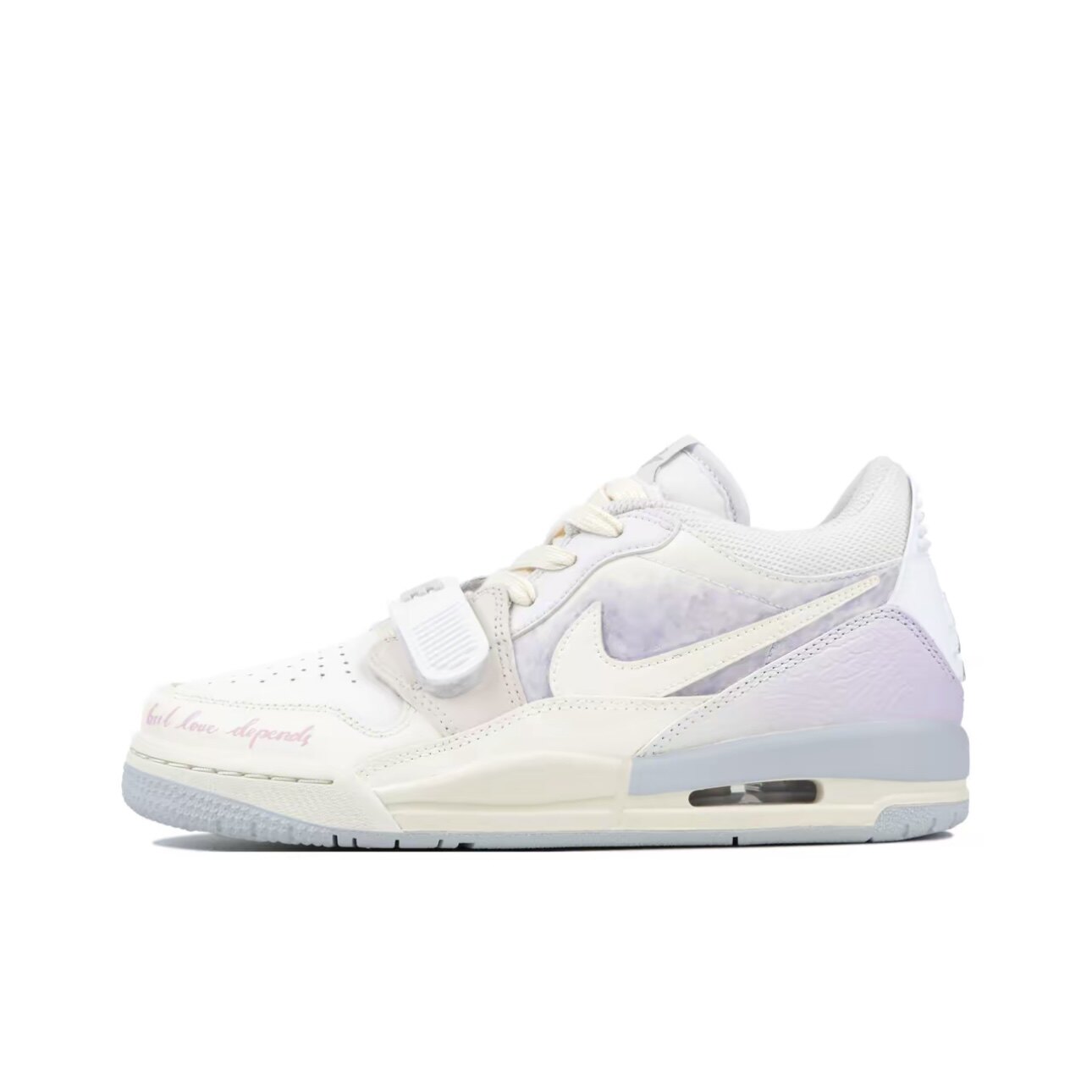 【定制球鞋】Jordan Legacy 312夜冰凝辉 涂绘 米白紫 HJ3483-101