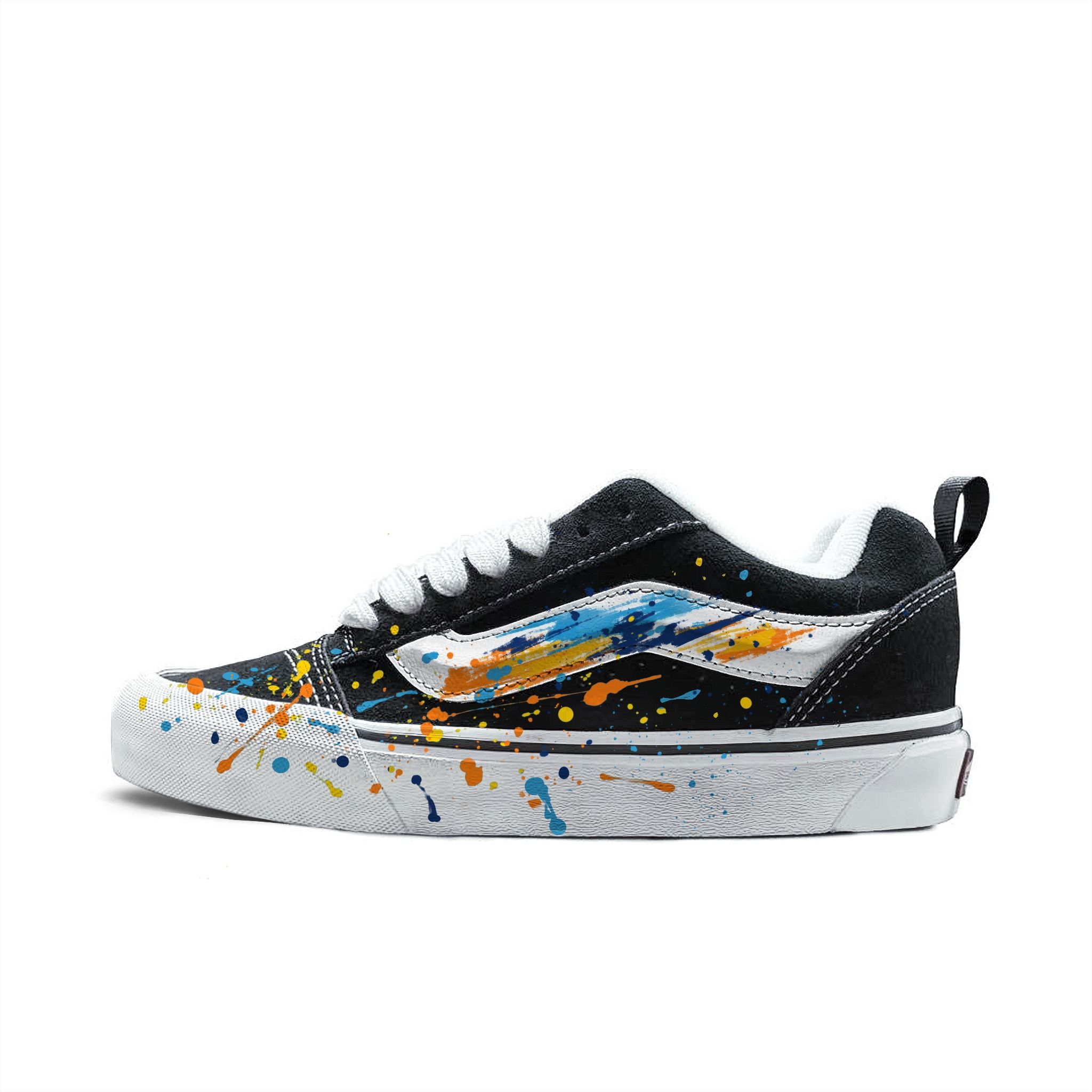 VANS彩墨定制球鞋VN0009QC6BT1