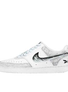 【定制球鞋】 Nike Court Vision 1 板鞋  边际魅影 DH2987-110