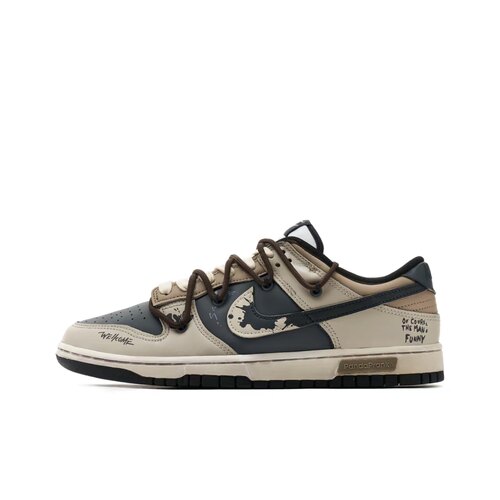 【定制球鞋】Nike Dunk 反转滑板 滑行轨迹 高街 黑白 DD1391-100
