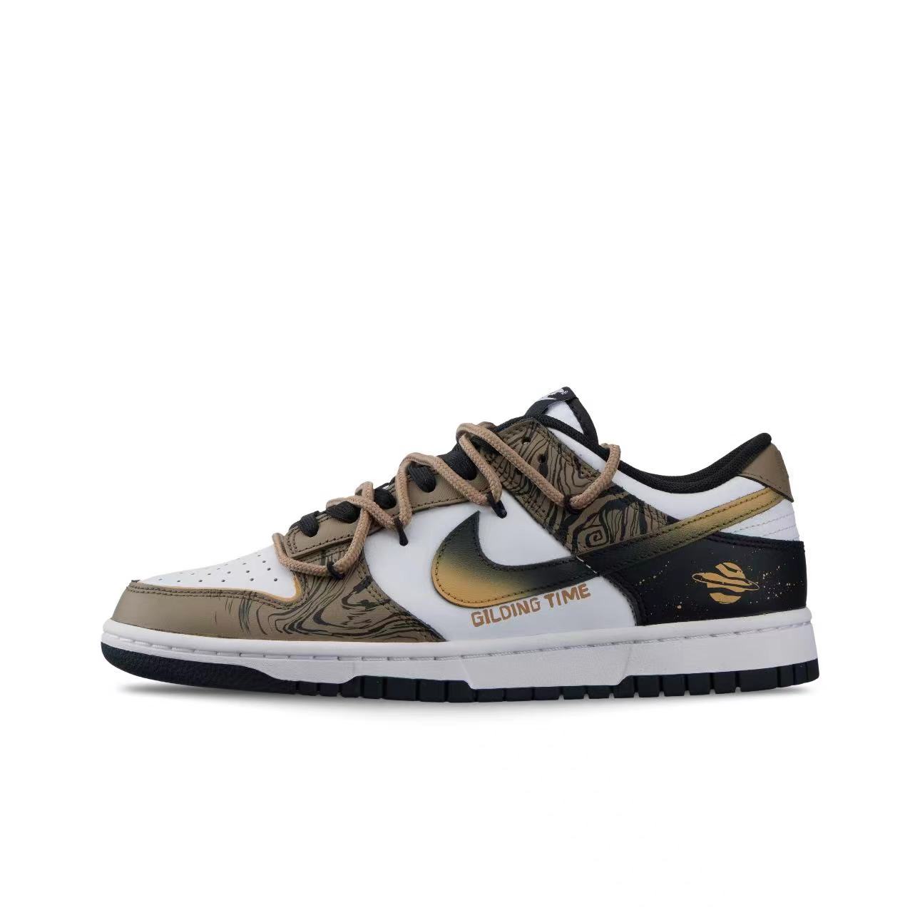 【定制球鞋】Nike Dunk 流金岁月 潮流复古 黑粽  DD1391-100