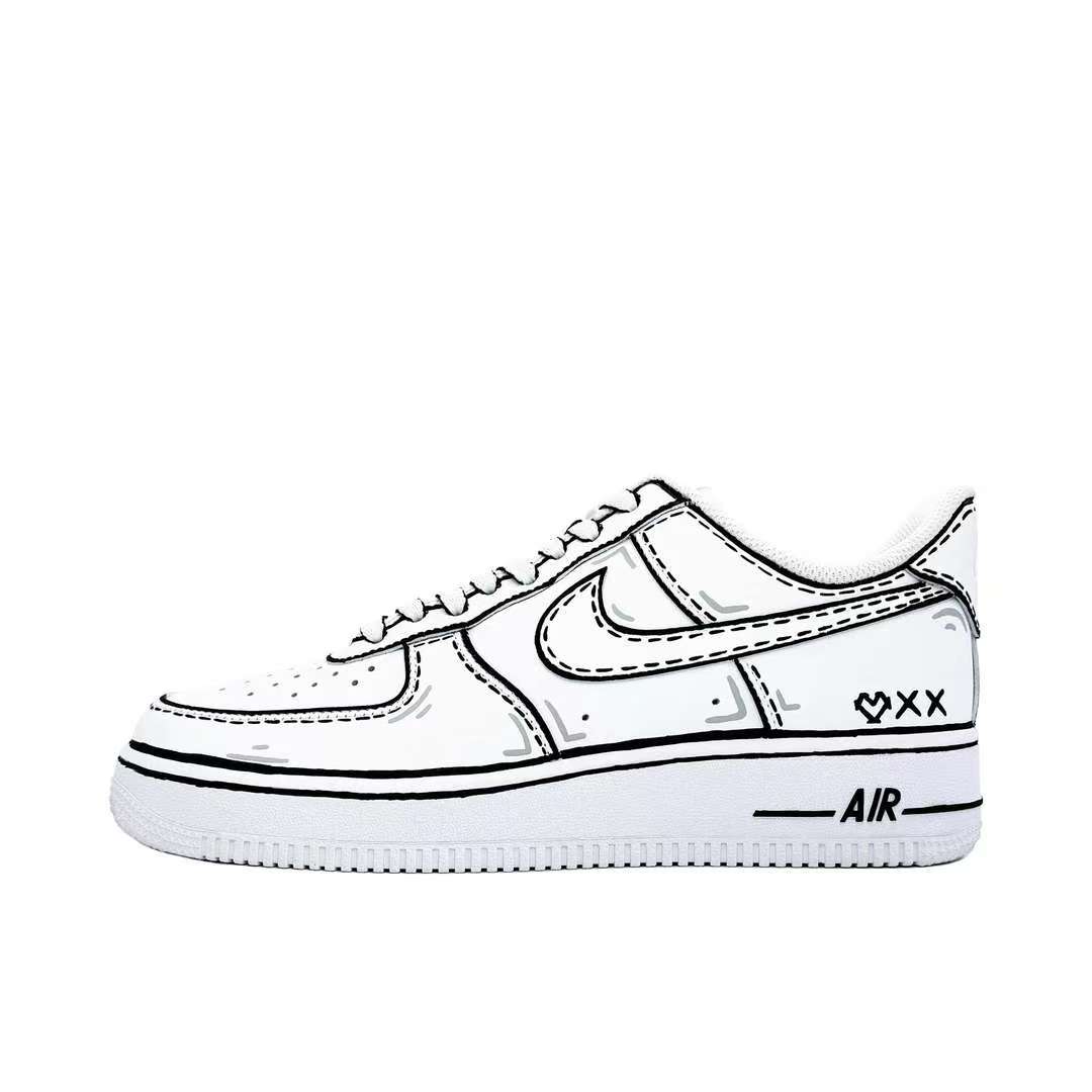 【定制球鞋】Nike Air Force 1 板鞋  次元空间 CW2288-111