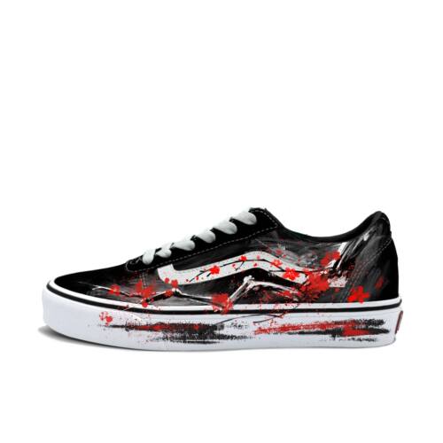 【定制球鞋】Vans/范斯 Ward  墨韵梅香VN0A36EMC4R/VN0A3IUNIJU