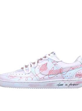 【定制球鞋】 Nike Court Vision 1 板鞋   红色链接 DH2987-101