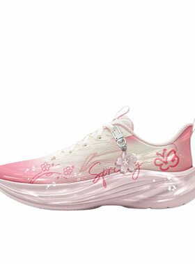 【定制跑鞋】 李宁 轻风 跑鞋   女款/蝶恋花 ARSV108-3