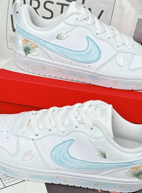 【定制球鞋】Nike Court Borough  GS/新中式盘扣  BQ5448-100