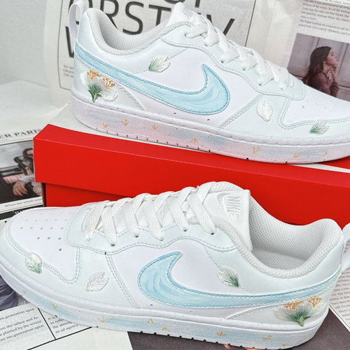 【定制球鞋】Nike Court Borough  GS/新中式盘扣  BQ5448-100