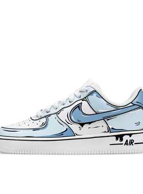【定制球鞋】Nike Air Force 1  漫画天空 CW2288-111