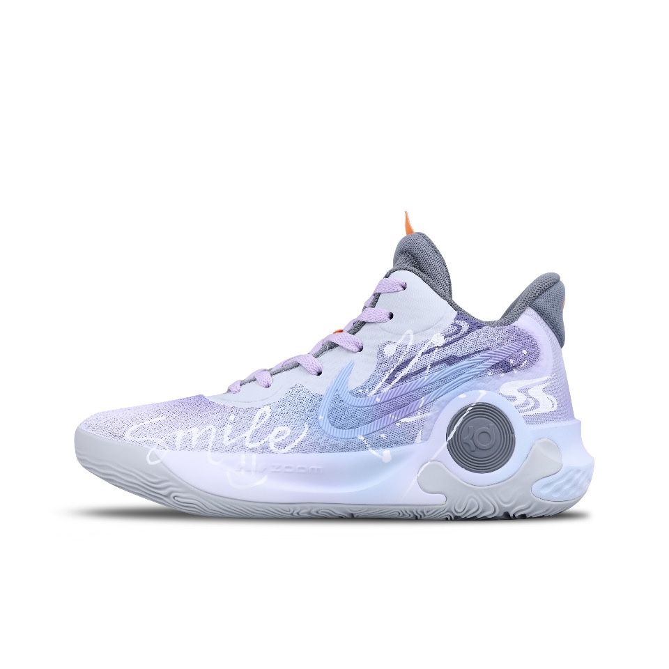 NikeKDTrey5渐变黑白粉篮球鞋