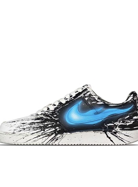 【定制球鞋】Nike Court Vision 毒液3  黑白蓝BQ4222-103