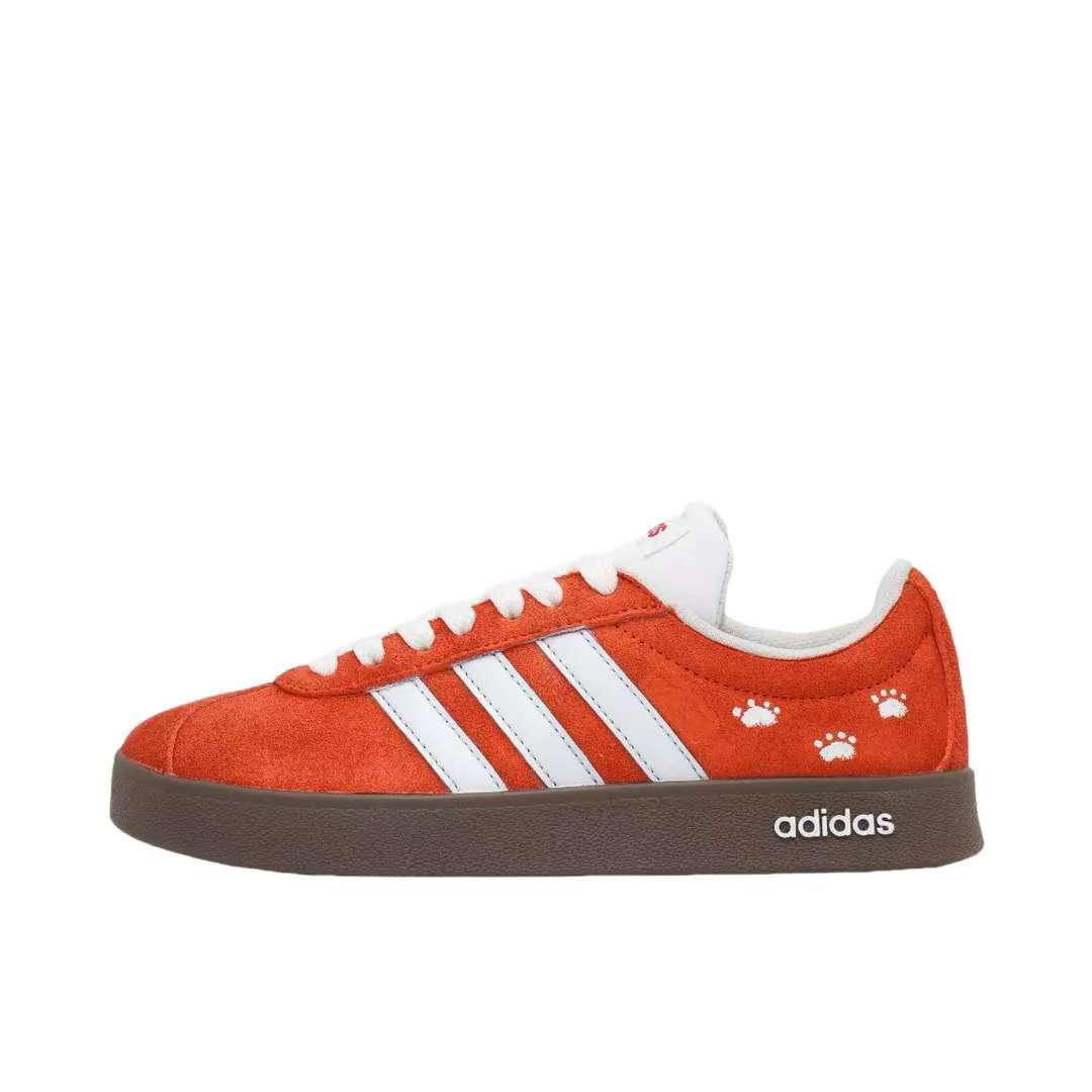 【定制球鞋】adidas neo Vl Court 2.0 猫猫踪迹orange adidas