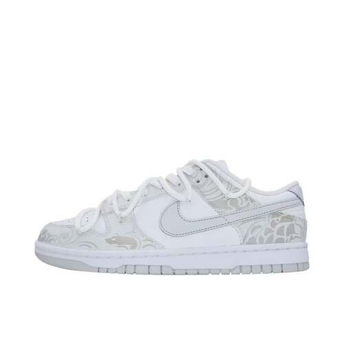 【定制球鞋】 Nike Dunk 板鞋   灰白龙年 DV0831-101