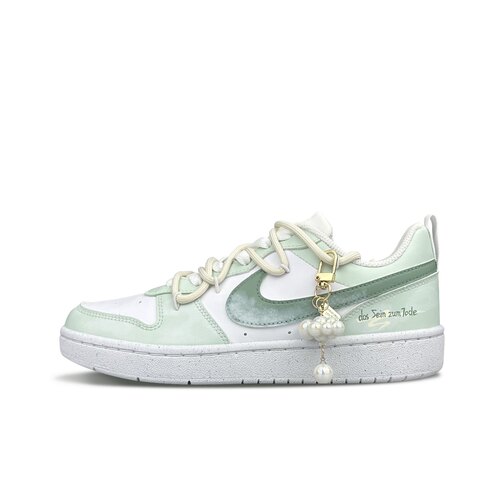 【定制球鞋】Nike Court Borough 绿云冉冉 解构 白绿 DV5456-106