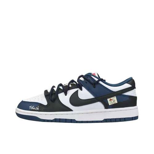 【定制球鞋】 Nike Dunk 板鞋   SHARK泼墨 DD1391-400