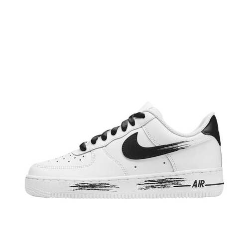 【定制球鞋】Nike Air Force 1 板鞋  黑色/白色/风暴 CW2288-111