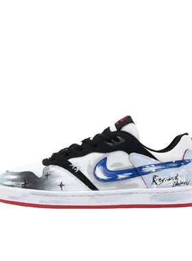 【定制球鞋】 Nike ** Alleyoop 板鞋  雾霾蓝 CJ0882-102