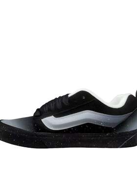 【定制球鞋】Vans Knu Skool 黑色/灰色星河渐影 VN0009QC6BT1