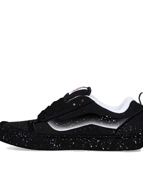 【定制球鞋】Vans Knu Skool 暗黑星河 渐变 黑色  VN0009QC6BT1