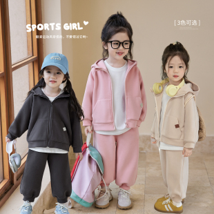 洋氣春秋新款 陳大豬小O寶Okids 女寶寶衛(wèi)衣套裝 秋季 嬰兒童兩件套