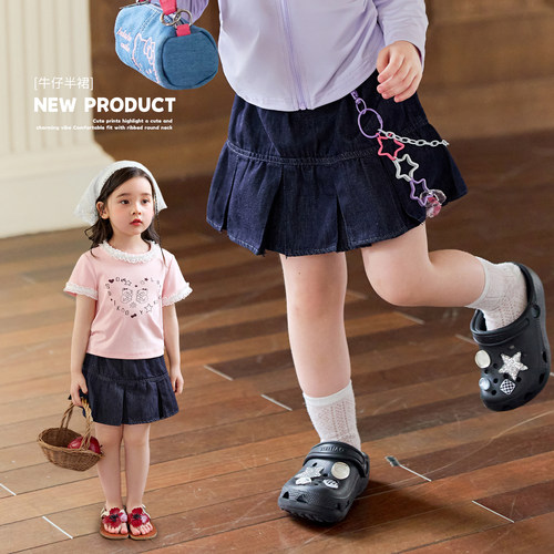 小O宝OKids童装女宝宝牛仔半裙