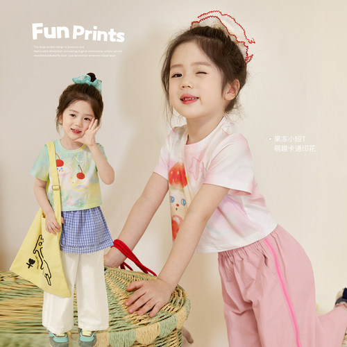 小O宝Okids童装女宝宝新品T恤