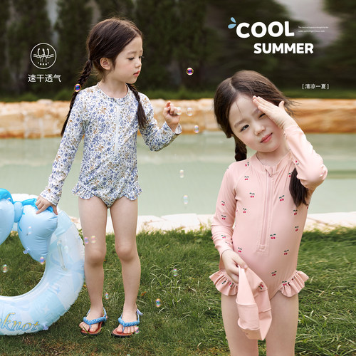 小O宝Okids童装女宝宝夏季泳衣