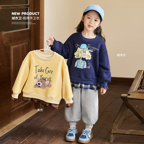 小O宝Okids童装女宝宝卡通卫衣