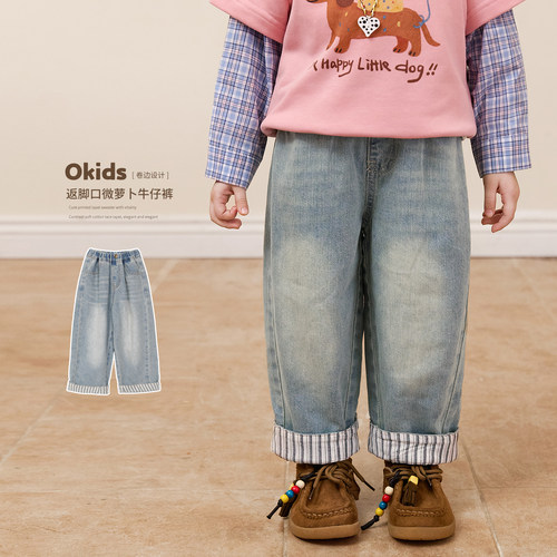 小O宝OKids童装女宝宝阔腿裤