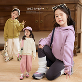 外套 女童开衫 小O宝Okids童装 宝宝连帽卫衣外套女2025秋冬装