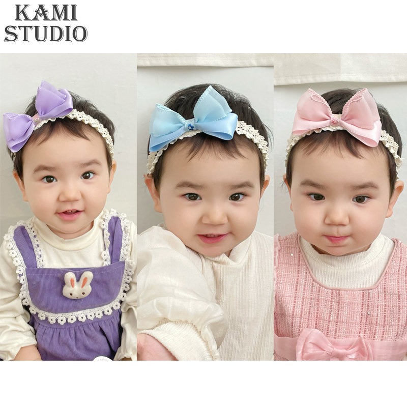 0-5岁婴儿发带男女宝宝蝴蝶结头饰百日宴周岁发饰儿童幼儿园发箍