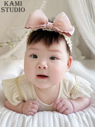 婴儿头饰女宝宝公主蝴蝶结发饰