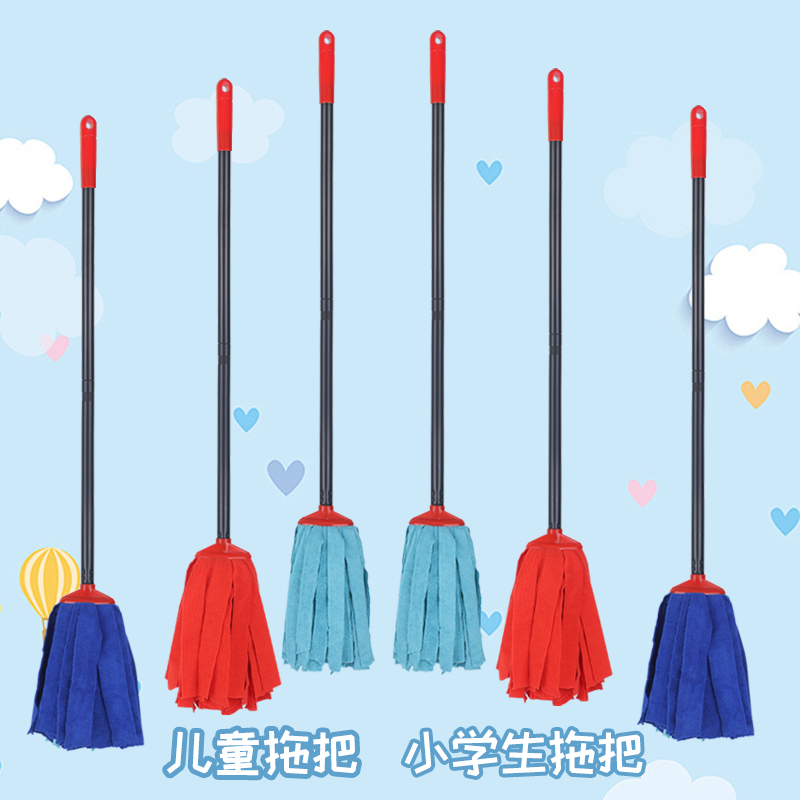 老式儿童拖把不掉毛无水痕一拖净