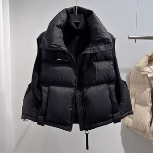 时尚坎肩棉服马夹外套女士2026秋冬新款宽松休闲百搭加厚马甲背心