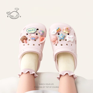 可爱小动物儿童洞洞鞋女童夏季居家外穿防滑公主凉拖鞋包头沙滩鞋