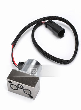 挖掘机 适用PC200-7液压泵朱仔泵电磁阀带座 702-81-57400 KZ品牌