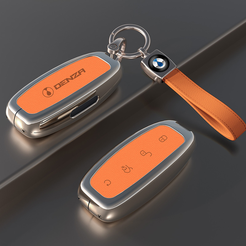 适用于腾势钥匙套带标金属壳