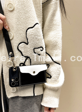 斜跨零钱包手机壳适用vivo S18e长挂绳S17黑色S16pro保护套S15硅胶插卡S10卡包套S9个性可背S7t简约S1软壳