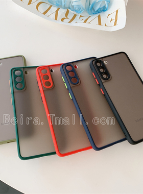 硬壳保护套适用三星S24ultra手机壳samsung s23fe全包s20plus简约note10+硅胶A53 5G外壳A42软边A71网红A16