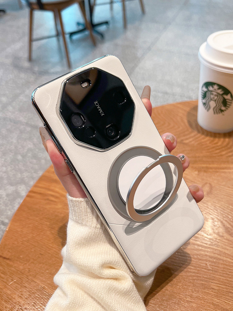 适用华为mate60rs非凡大师手机壳新款无线磁吸充电旋转支架40rs保时捷保护套全包防摔真皮50rs简约高级感商务