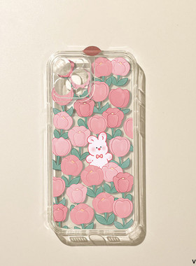 文艺花朵vivox30手机壳x70t/x60pro+新款s15/x50/x23/x80/x27/s12/s10e/S9/s7/iqooneo3/6/5透明y76s女生y52s