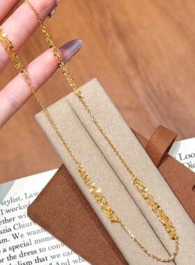 S925银超闪璀璨瀑布项链复古高级感多层嘴唇流苏链女轻奢时尚简约