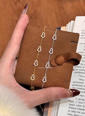 925银新中式复古八颗满钻葫芦小红书爆款福禄手链高级感轻奢时尚