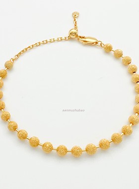 银镀金高级感重工精致可抽拉手链