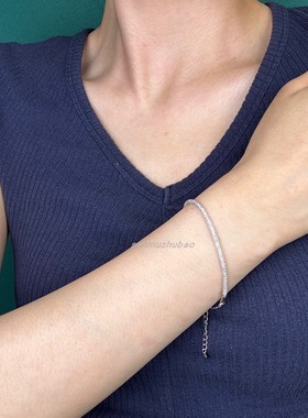 意大利轻奢满钻爆闪手链编织