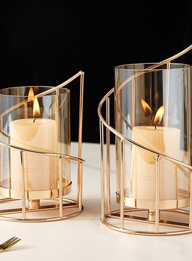 北欧浪漫烛台摆件客厅餐桌