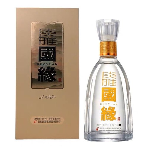 今世缘淡雅国缘500ML*6瓶整箱42度浓香型白酒送礼婚庆佳品