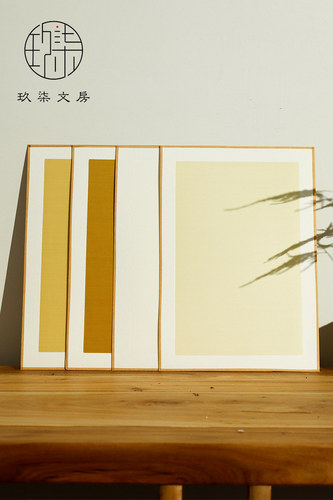 日本加厚桑蚕丝小楷书法专用绢布