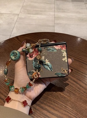 国风复古手链适用华为PuraX手机壳PuraX典藏版折叠P50Pocket2新款三星zflip6翻盖novaflip女荣耀magicVflip