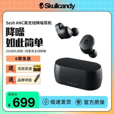 骷髅头Skullcandy真无线蓝牙降噪