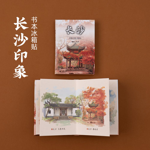 有九文化长沙文创书本冰箱贴磁贴